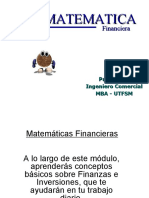 Curso de Matematica Financiera