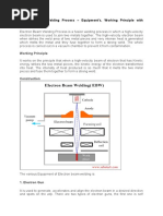 Electron Beam Welding Process - Equipment's, Working Principle With Diagram