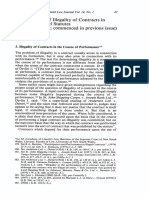 Consequences of Illegality of Contracts in Contravention of Statutes (Concluding Part Commenced in Previous Issue)