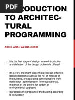 Architecture Programming 1