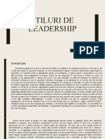 Stiluri DE LEADERSHIP