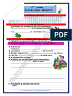 4ème Année Exercices de Classe Module 3 PDF