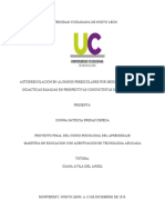 Autorregulacion en Preescolares Estrategia de Condicionamiento Operante