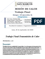 Transmisión de Calor Trabajo Final