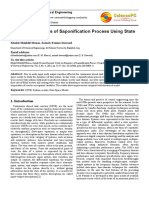 Study On Dynamics of Saponification Process Using State Space Model