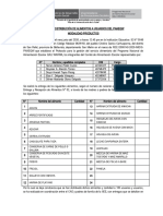 Acta de Distribución de Alimentos