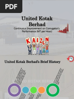 United Kotak Berhad: Continuous Improvement On Corrugator's Performance (MT Per Hour)