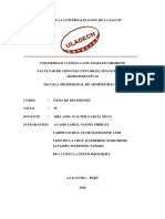 Desicion Empresarial - Toma de Desiciones