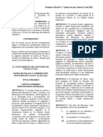 Bando de Policia y Gobierno Del Municipio de Tlaxco Tlaxcala