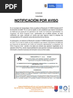 Notificación Por Aviso