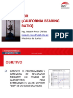 CBR (California Bearing Ratio) : Ing. Joaquín Rojas Oblitas Mecánica de Suelos I