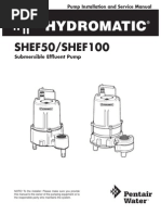 SHEF50/SHEF100: Submersible Effluent Pump