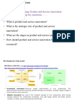 In Chapter 4 - Managing Product and Service Innovation Identifies The Following Key Questions