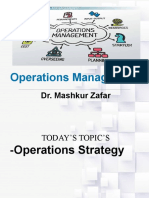 Operations Management: Dr. Mashkur Zafar