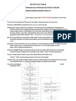 Ketentuan Umum Petunjuk Pengisian & Pengajuan Surat Online: (Khusus Kondisi Pandemi Covid-19)