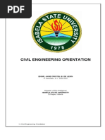 Civil Engineering Orientation: Engr. Jane Cristel B. de Leon