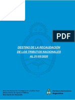 Destino de Los Impuestos Al 31-03-2020 PDF