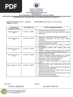 Individual Workweek Accomplishment Report