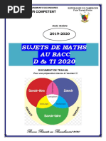 Sujets de Preparation Maths Bacc D & Ti 2020