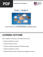 Topic 1 - Cement