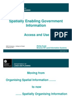 Spatially Enabling Government Information: Access and Use