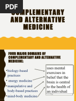 Complementary and Alternative Medicine - Lecture