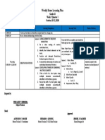 Weekly Home Learning Plan: Grade 12 Week 2 Quarter 1 October 19-23, 2020