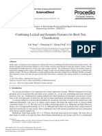 Combining Lexical and Semantic Features For Short Text Classification