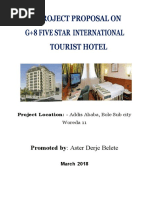 Project Proposal On G+8 Five Star International Tourist Hotel