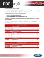 Fiesta R5 National Spares Package