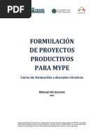 Formulación de Proyectos Productivos