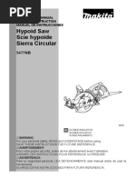 Hypoid Saw Scie Hypoïde Sierra Circular: Instruction Manual Manuel D'Instruction Manual de Instrucciones