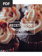 Carpeta AVANCE RECETARIO DE POSTRES - AVANCE RECETARIO DE POSTRES PDF