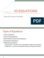 Solving Equations: Direct and Inverse Processes