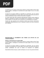 Restricciones Al Movimiento Que Tienen Los Apoyos de Los Cuerpos Rígidos