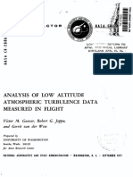 Analysis of Altitude Atmospheric Turbulence Data Measured I N Flight