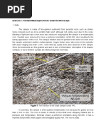 Exercise 1: Foliated Metamorphic Rocks Under The Microscope