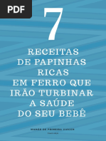 7 Receitas de Papinhas Ricas em Ferro para Bebês PDF