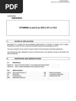 Vitamins A and E by Uplc-Uv or FLD: Instructions