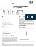 Vp0104 Vp0106 Vp0109 P-Channel Enhancement-Mode Vertical Dmos Fets