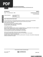 Cambridge International Advanced Subsidiary and Advanced Level