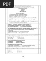 Preboard Question Paper BST 2020-21