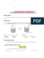 Reacciones Quimicas para Tercero de Secundaria