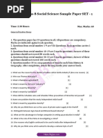 CBSE Sample Papers Social Science Class 8 Set 1 PDF