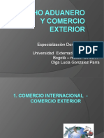 Derecho Aduanero y Comercio Exterior