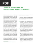 Terms of Reference For An Environmental Impact Assessment: Annex 6