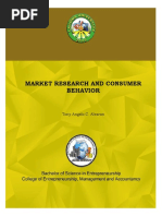 Market Research and Consumer Behavior: Tony Angelo C. Alvaran