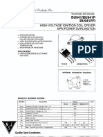 BU941/BU941P BU941PFI: High Voltage Ignition Coil Driver NPN Power Darlington