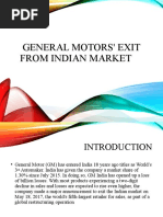 General Motors' Exit From Indian Market