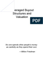 Leveraged Buyout Structures and Valuation